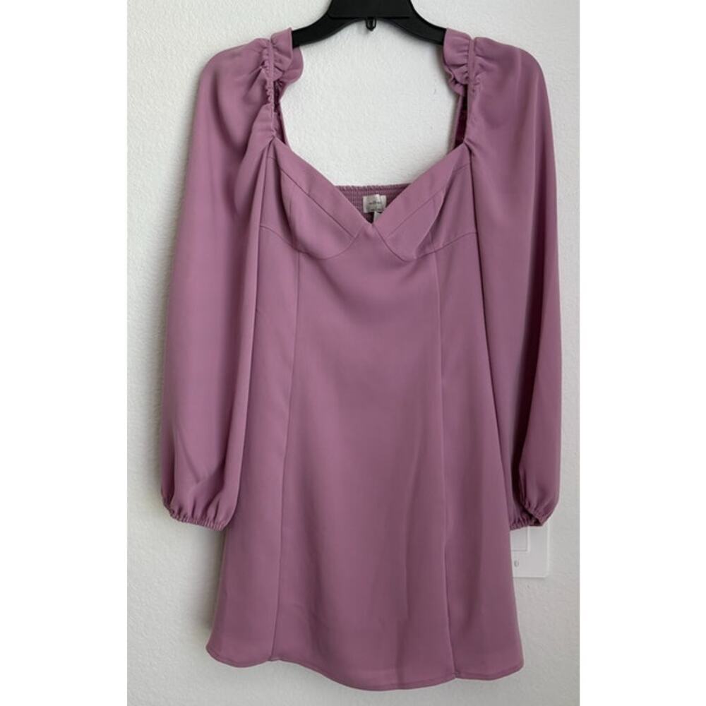 NWT Womens Aritzia Wilfred Novella Dress in Soft Orchid Size 2 - Picture 2 of 5